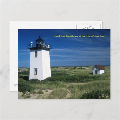 Wood End Lighthouse Tip Of Cape Cod Provincetown Postcard Zazzle