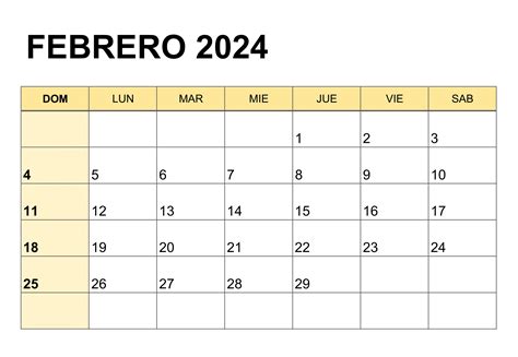 Calendario 2024 Para Imprimir Febrero Image To U