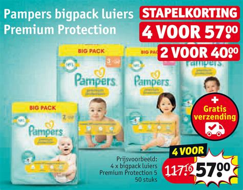 Pampers Bigpack Luiers Premium Protection Promotie Bij Kruidvat