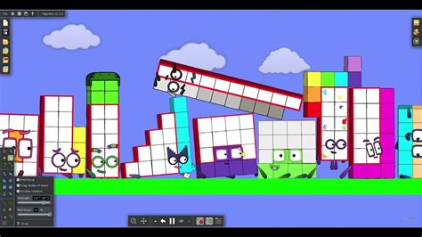 Numberblocks 0 To 1000000 Battle 54 In Algodoo V2 Youtube