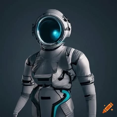 Futuristic Spacesuit With Minimalist Design On Craiyon