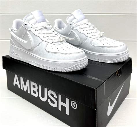 Nike Air force 1 low Triple white Ambush, Men's Fashion, Footwear ...