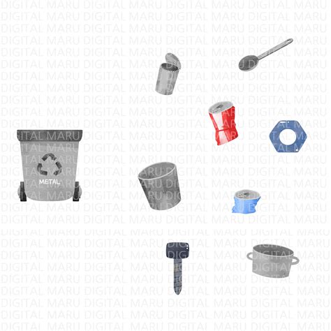 Watercolor Recycle Clipart Recycling Trash Clipart Recycling Guide