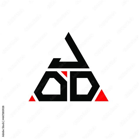 Jod Triangle Letter Logo Design With Triangle Shape Jod Triangle Logo