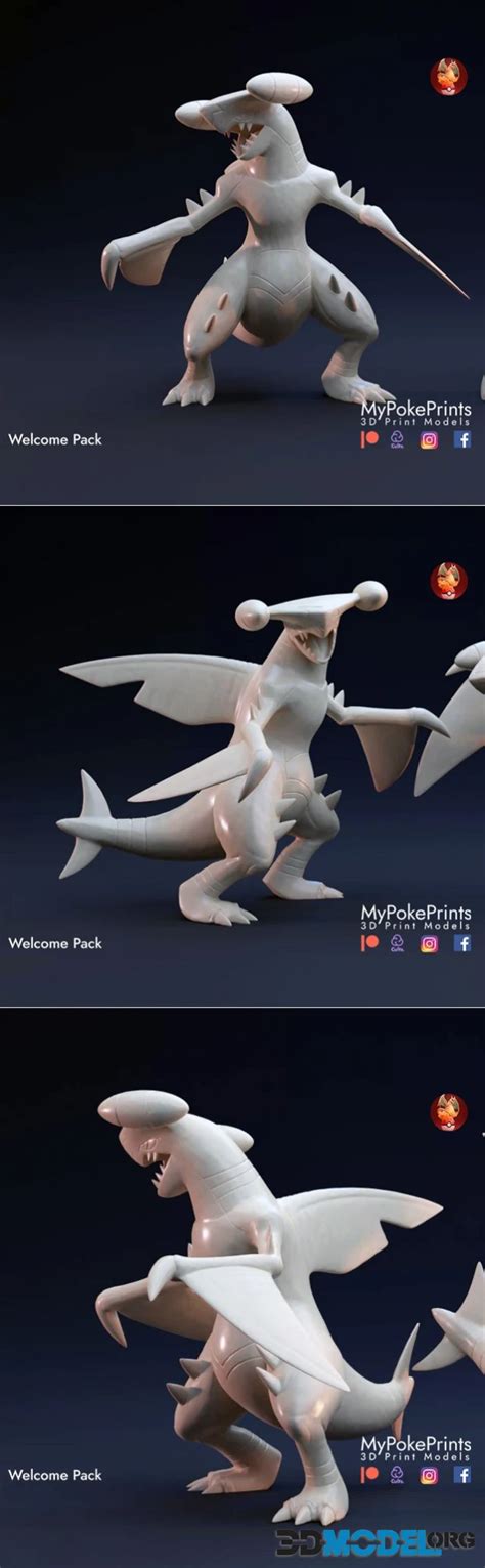 3D Model MyPokePrints Garchomp Printable