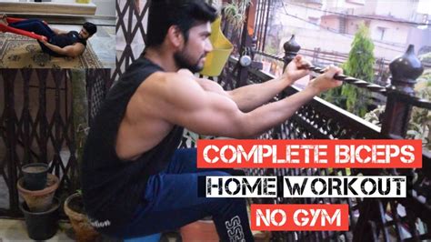 Complete Biceps Home Workout How To Build Biceps At Home No Gym No