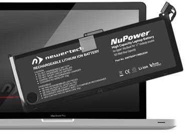 NewerTech® : Batteries : NuPower® Battery for MacBook Pro 17" Unibody ...