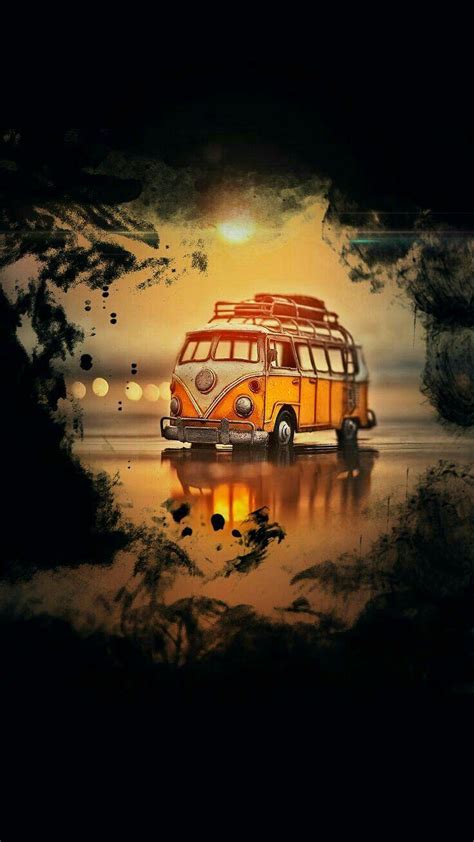 Mobil VW Combi Retro Wallpapers Wallpaper Cave