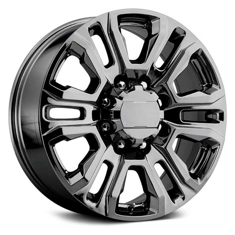 Performance Replicas PR207 Black Chrome PowerHouse Wheels Tires