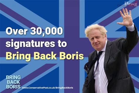 Over 50 Mps And 30000 Members And Supporters Say ‘bring Back Boris