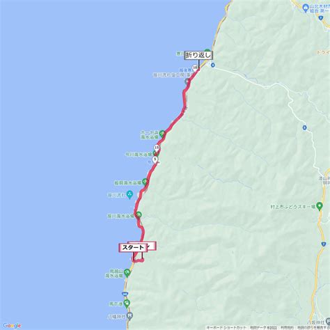 笹川流れマラソンコース地図 距離とタイム