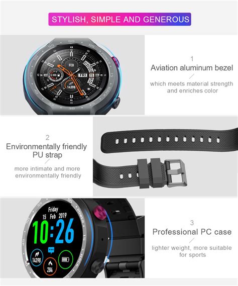 LEMFO LEM9 4G Smartwatch Phone Blue