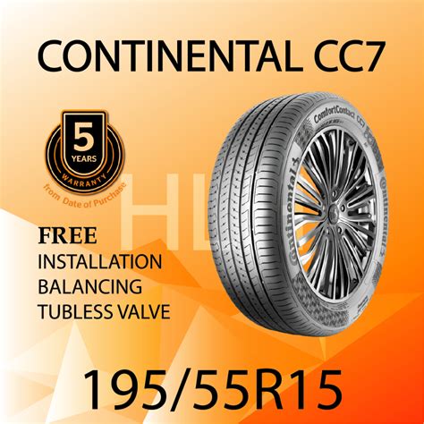 19555r15 Continental Comfortcontact Cc7 Installation Or Delivery New