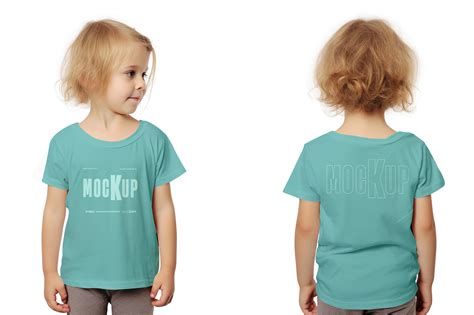 Baby Girl Wearing T Shirt Mockup Mockup Daddy