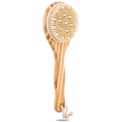Body Brush Dry Exfoliating Bath Back Scrubber Strength Skin Brush Yanboo3