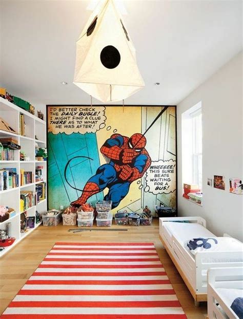 34 Fascinating Superhero Theme Bedroom Decor Ideas - PIMPHOMEE