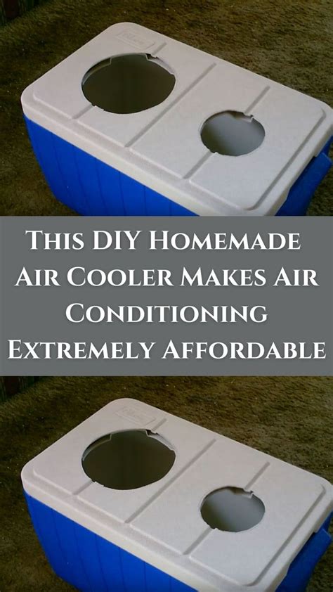 Man Cuts 2 Holes In A Giant Cooler Next Step Transforms It Into A Diy Air Conditioning Unit In