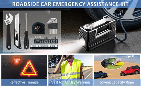 Amazon Autodeco Pcs Roadside Car Emergency Assistance Kit With