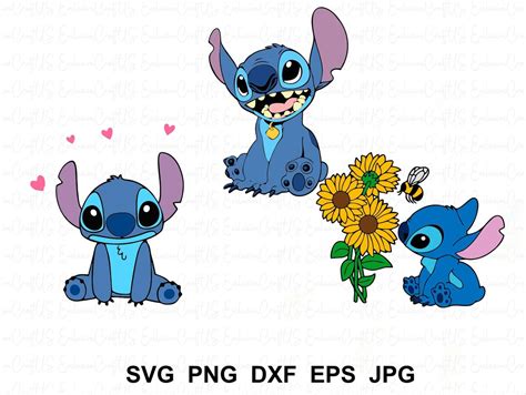 Stitch Layered Svg Stitch Bundle Svg Stitch Silhouette Svg Etsy