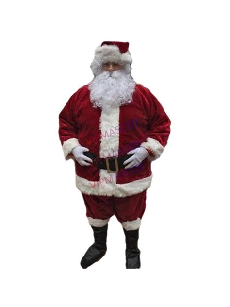 Details About Adult Luxury Velvet Santa Claus Costume Christmas Party