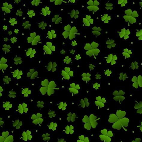 St Patricks Day Green 4 Leaf Clovers Leaf Wallpaper Green Wallpaper