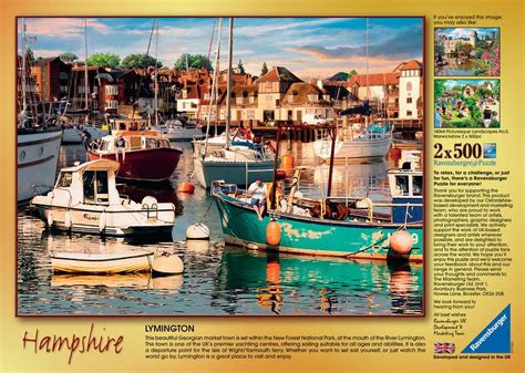 Ravensburger Picturesque Landscapes No.6 Hampshire - Lymington & Swan ...