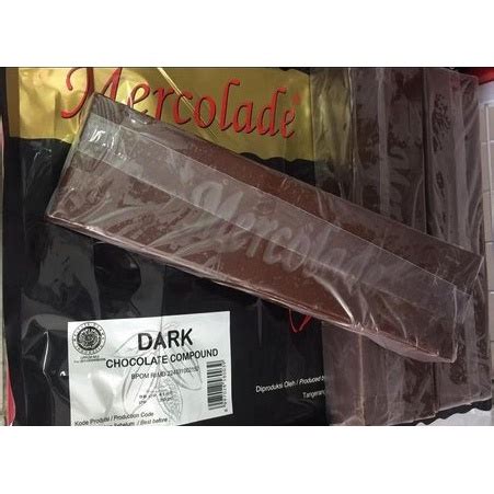 Jual 1batang Mercolade Dark Chocolate Compound 165gr Dari Kemasan