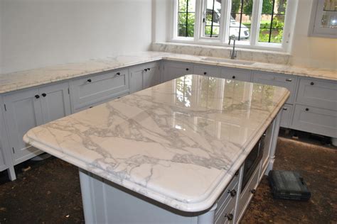 Marble worktop - Traditional - Kitchen Worktops - other metro - by Ogle, luxury kitchens ...