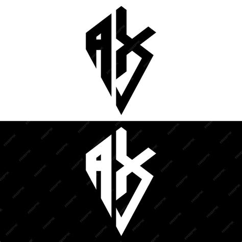 Premium Vector Tringle Shape Letter Logo Design With Black And White