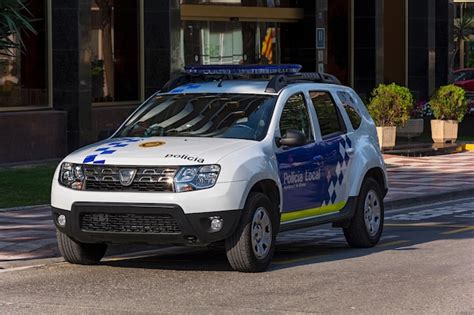 Un Coche De Policía Con Las Palabras Policia Local En La Puerta España