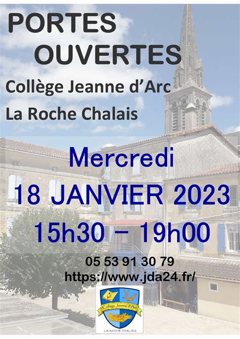 Coll Ge Jeanne D Arc Portes Ouvertes Mairie La Roche Chalais