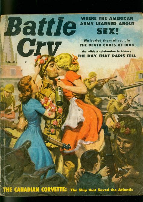 Battle Cry Pulp Magazine October 1957- Judy O'Day -Liberation of Paris
