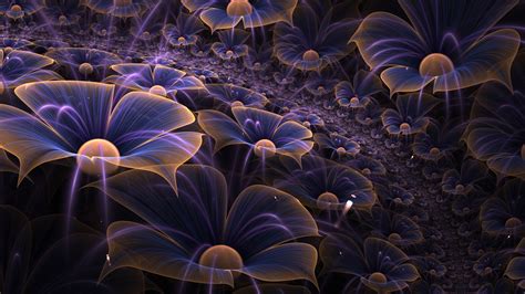 2560x1440 Abstract Flower Fractal Digital Art 1440p Resolution Hd 4k