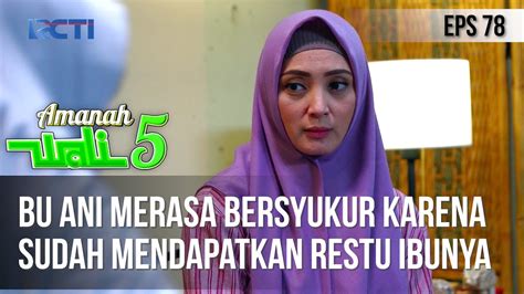 AMANAH WALI 5 Bu Ani Merasa Bersyukur Karena Sudah Mendapatkan Restu