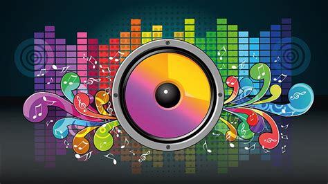 Hd Wallpaper Graphic Design Music Colorful Sound Illustration Art