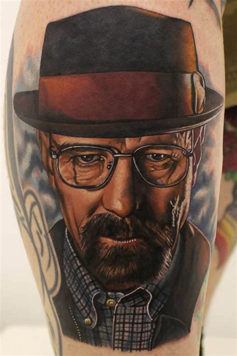 Breaking Bads Walt Aka Mr Heisenberg Portrait Tattoo Xoxo