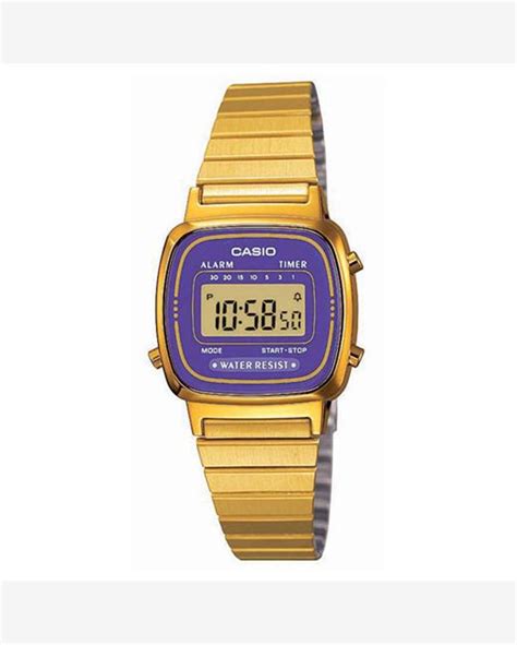 Riachuelo Rel Gio Feminino Digital Vintage Em A O Inoxid Vel Dourado