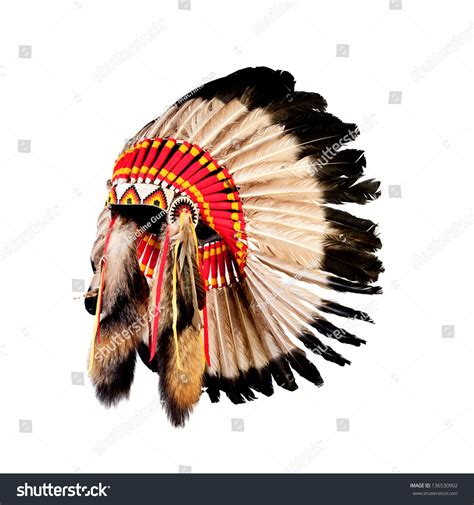 Native American Indian Chief Headdress Indian Stock Photo 136530902 | Shutterstock