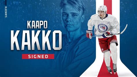 Rangers sign Kaapo Kakko to entry level deal - Blue Seat Blogs