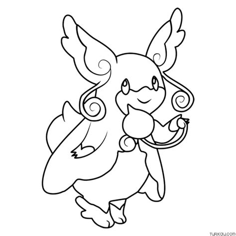 Pokemon Mega Audino Coloring Page Turkau