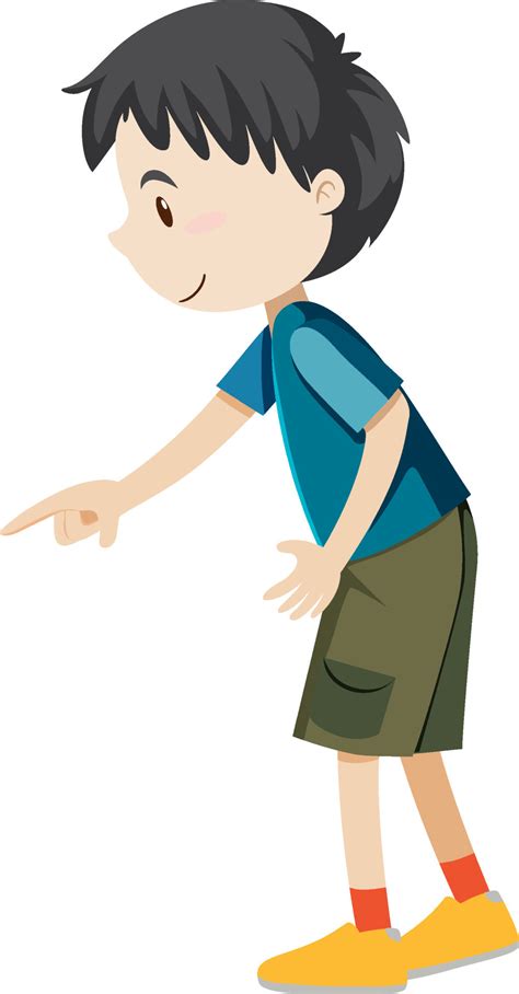 Active boy simple cartoon character 7207140 Vector Art at Vecteezy