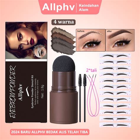 Jual Cetakan Alis 12pcs TaliALLPHV Magic Eyebrow Stamp Alis Stempel