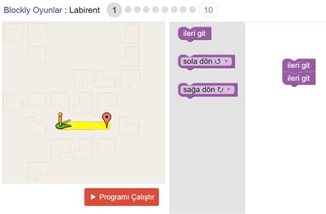 Çözüm Noktası Blockly Oyunu Cevapları