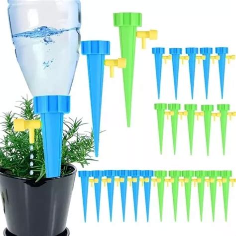 Kit 24 Pcs Gotejador Irrigador Acoplável Garrafa Pet Planta