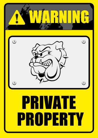 Private Property sign template, How to print a Private Property sign...