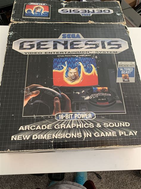 Sega Genesis Altered Beast Box Console Bundle Complete Original Cib