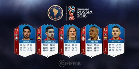 Fifa World Cup Cartas De Los Jugadores De La Conmebol Fifantastic