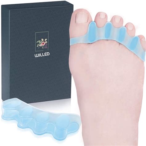 Willed Toe Separator Toe Spacers For Feet Premium Bunion Corrector For