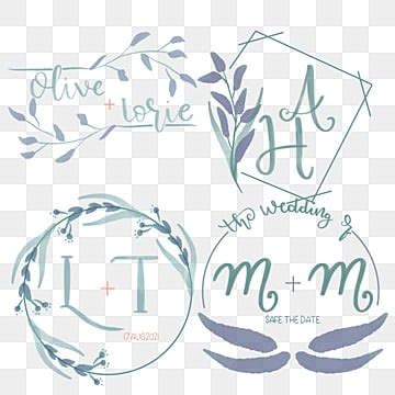 Conjunto De Monogramas De Boda PNG Imágenes Transparentes Pngtree