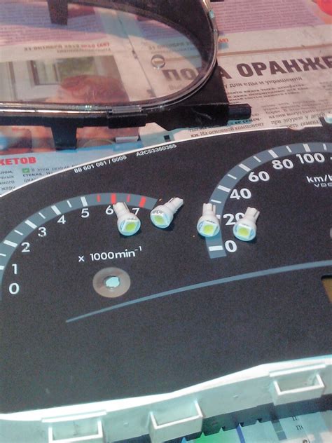 Диоды в подсветку приборов — LADA Калина хэтчбек, 1,6 л., 2011 года ...